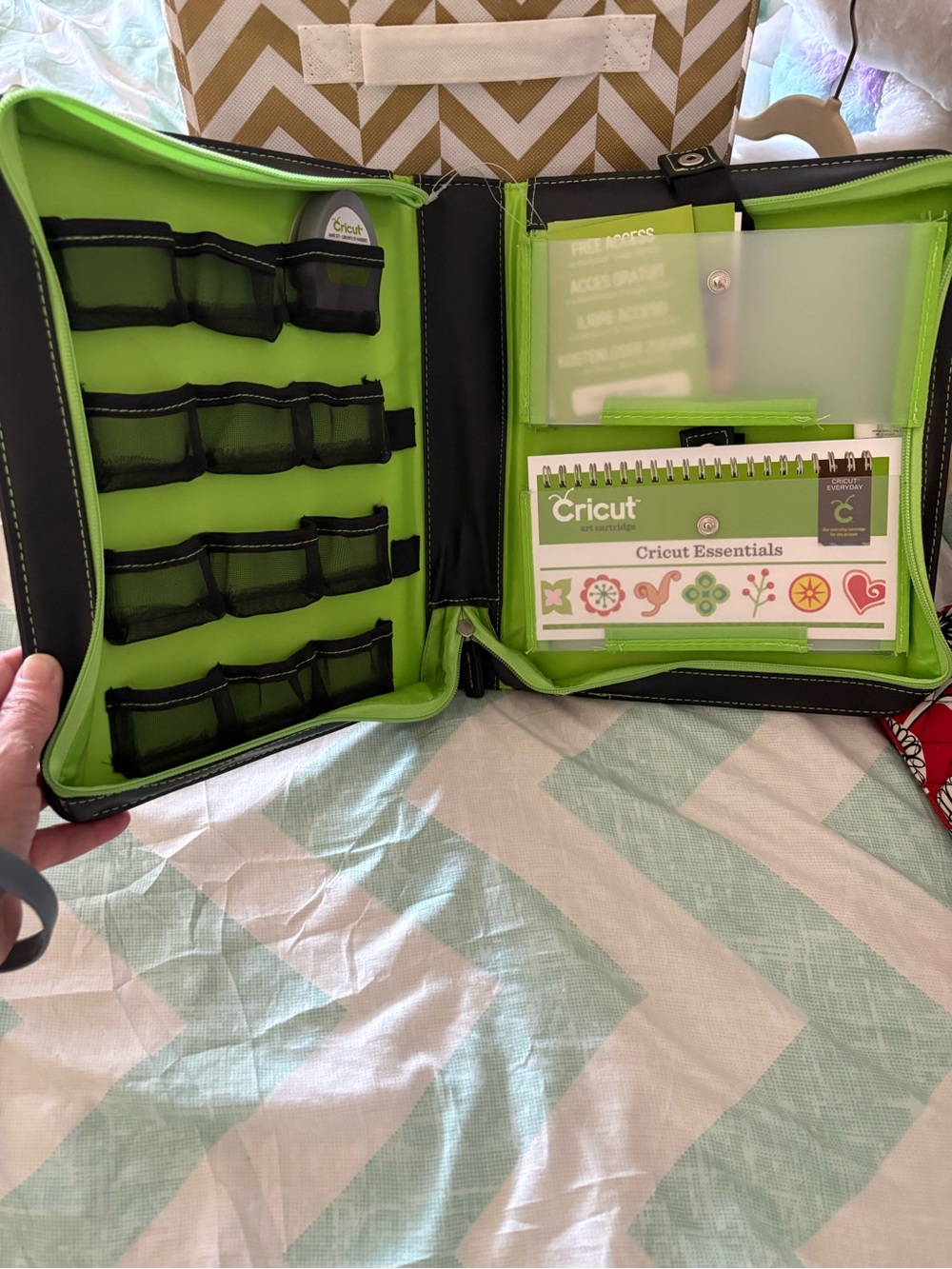 Cricut Lime Green and Black Tool Organizer Case